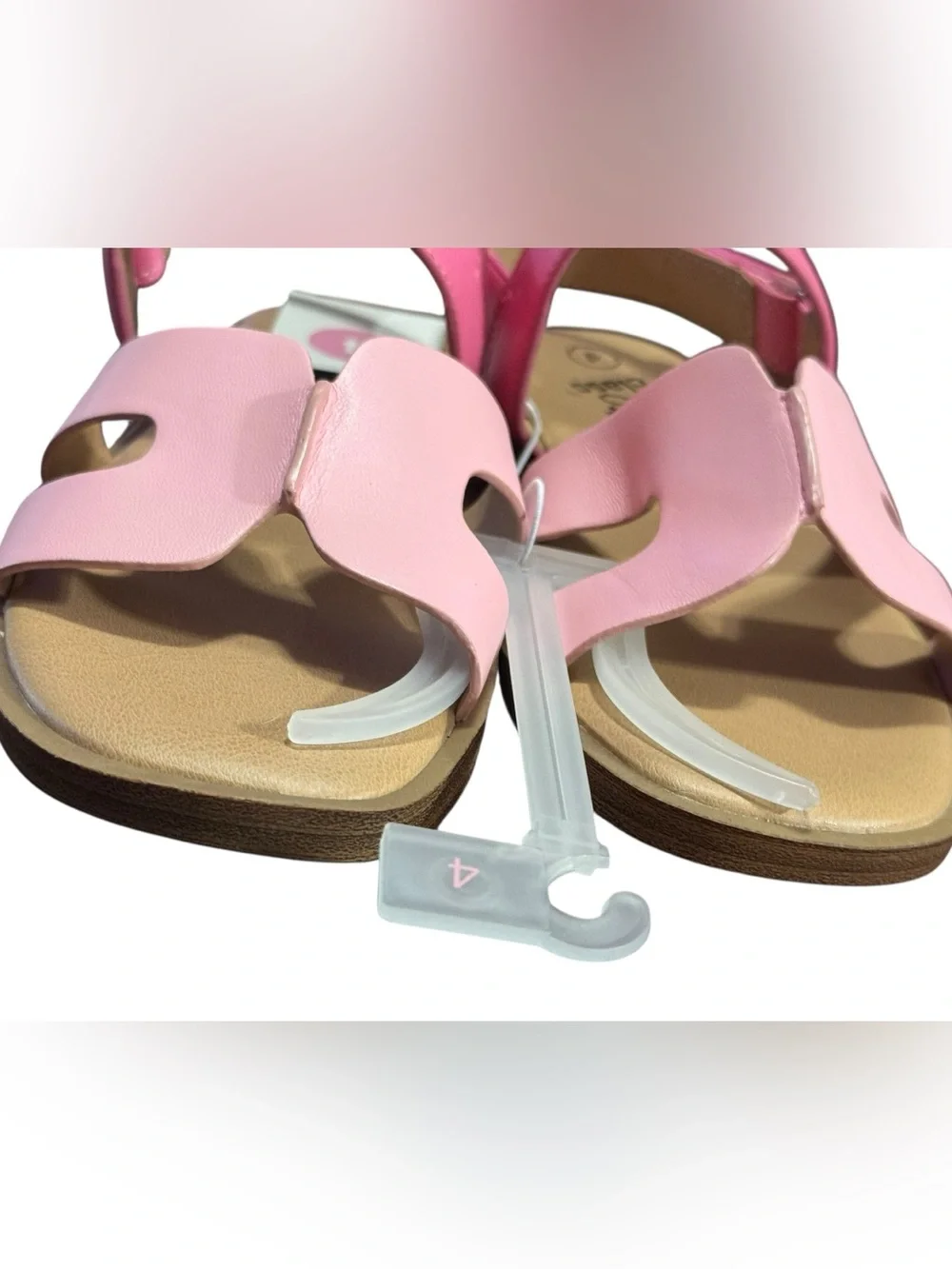 Art Class Sandals Girls Pink Ankle Strap Sz 4 NWT